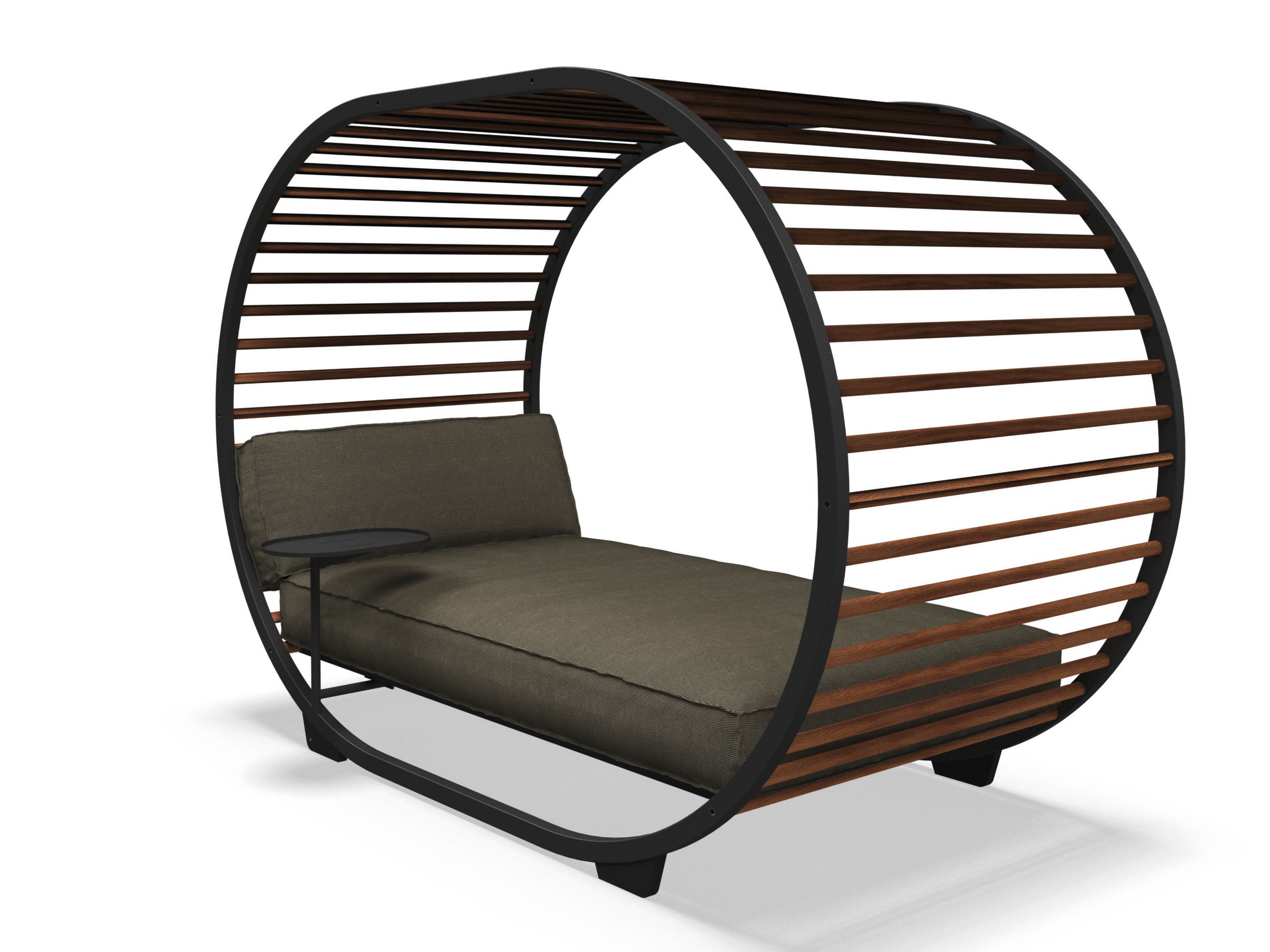 Ткань и алюминиевая Садовая кровать с навесом Gloster ARCH-00112758