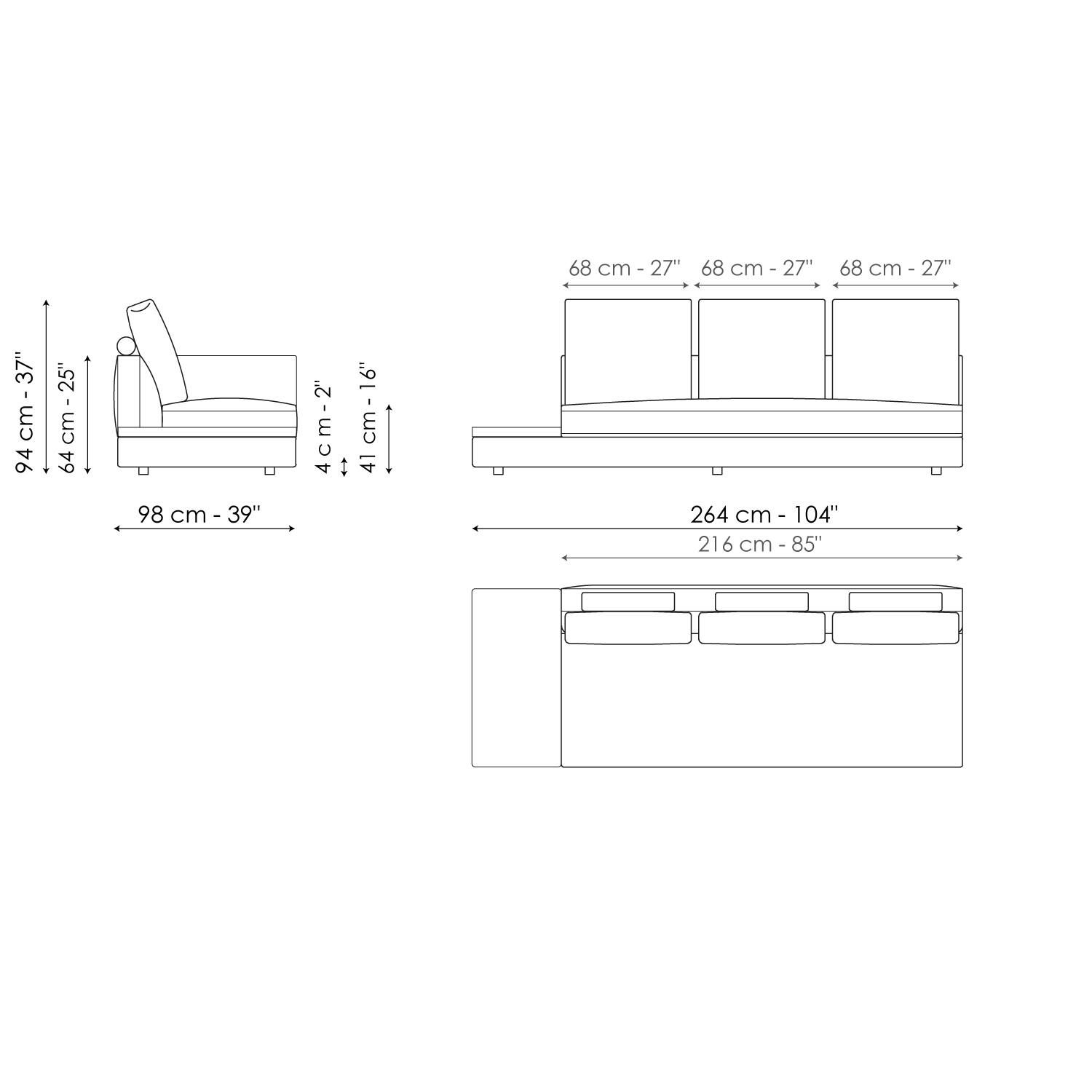 Ткань диван BONALDO LIAM ARCH-00067700 - Вид №41