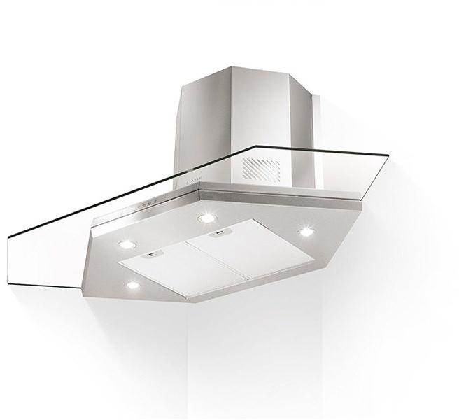 FABER Угловая вытяжка из нержавеющей стали и стекла со встроенной подсветкой sun-id-1503965 - Вид №1