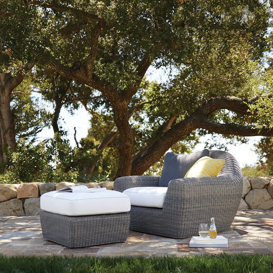 Прямоугольный садовый пуф из JanusFiber® JANUS et Cie ARCH-00023802 - Вид №5