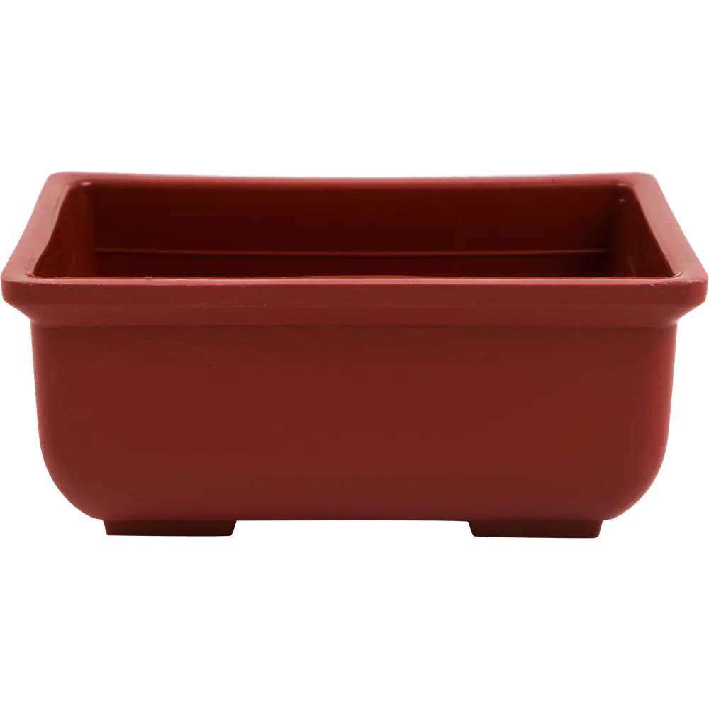 Горшок цветочный для бонсай Газонcity 15x6x6 см v0.75 л пластик терракотовый Бонсайница STLM-2072646