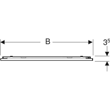 501.070.00.1 Зеркало с подсветкой Geberit Option Plus с прямым и непрямым освещением Geberit  - Вид №2