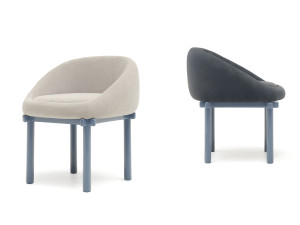 Мягкий стул из ткани