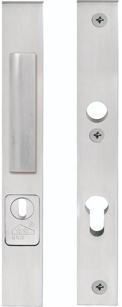 Formani Ручка для входной двери на пластине из нержавеющей стали Two Pb23-50/kt -23-28/kt - Вид №3