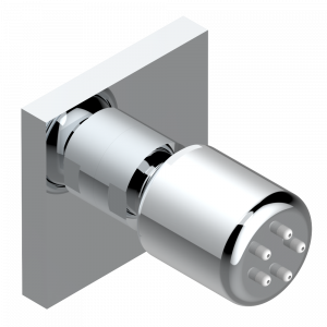 A2S-290/B Форсунка гидромассажная встраиваемая в стену 1/2" с защитой от жёсткой воды Thg-paris Masque de Femme, solaire Хром