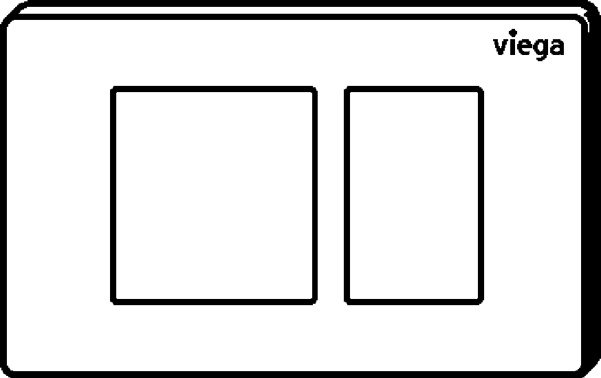 Viega Панель смыва Prevista для унитазов 8630.1 (774349) 774 349 - Вид №2