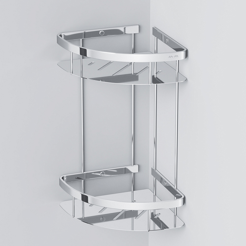 A7454200 Полка для душа угловая двухъярусная хром AM.PM Sense L  - Вид №3