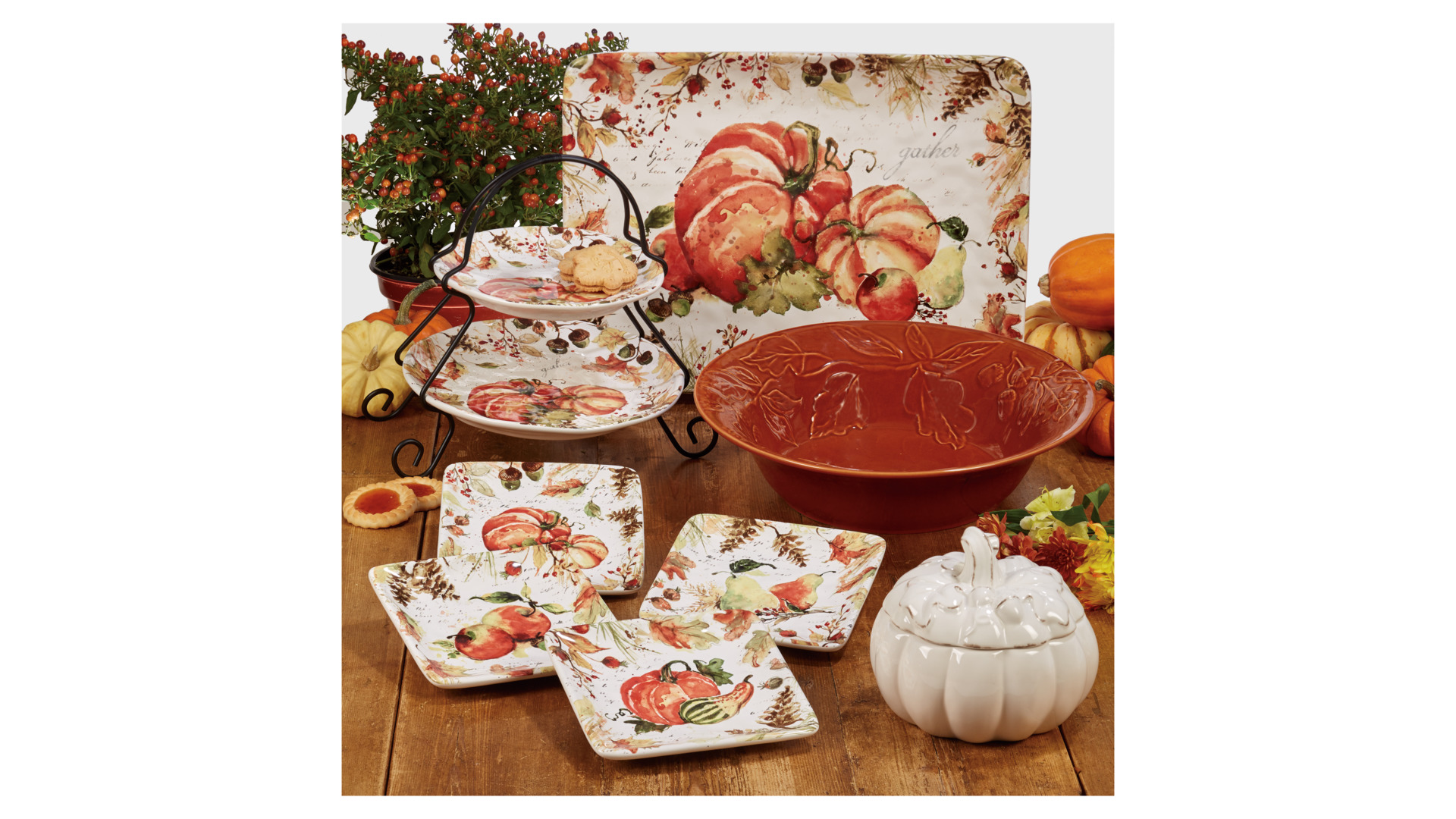 10642237 Certified International Блюдо прямоугольное Certified Int. Осенние краски 41х30см, керамика Керамика  - Вид №1