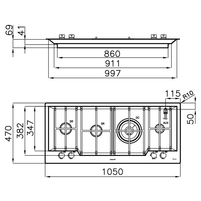 7626032 Варочная панель GK 7626032 Fosterspa  - Вид №1