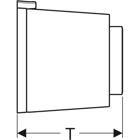 116.048.11.1 Пневмоклавиша смыва Geberit дистанционная тип 01, двойной смыв, открытое размещение Geberit  - Вид №3