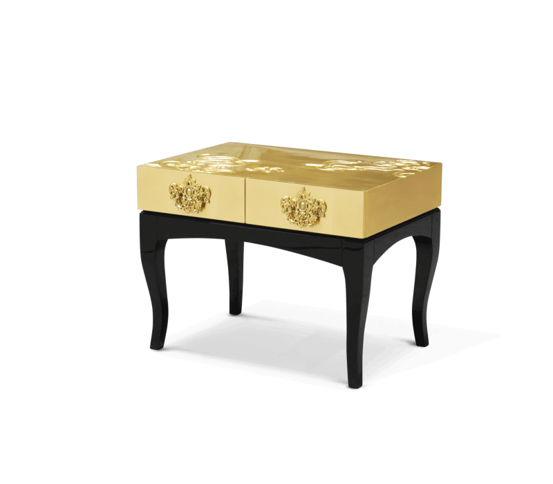 0-234 Золотая тумбочка Тринити Boca Do Lobo  - Вид №15