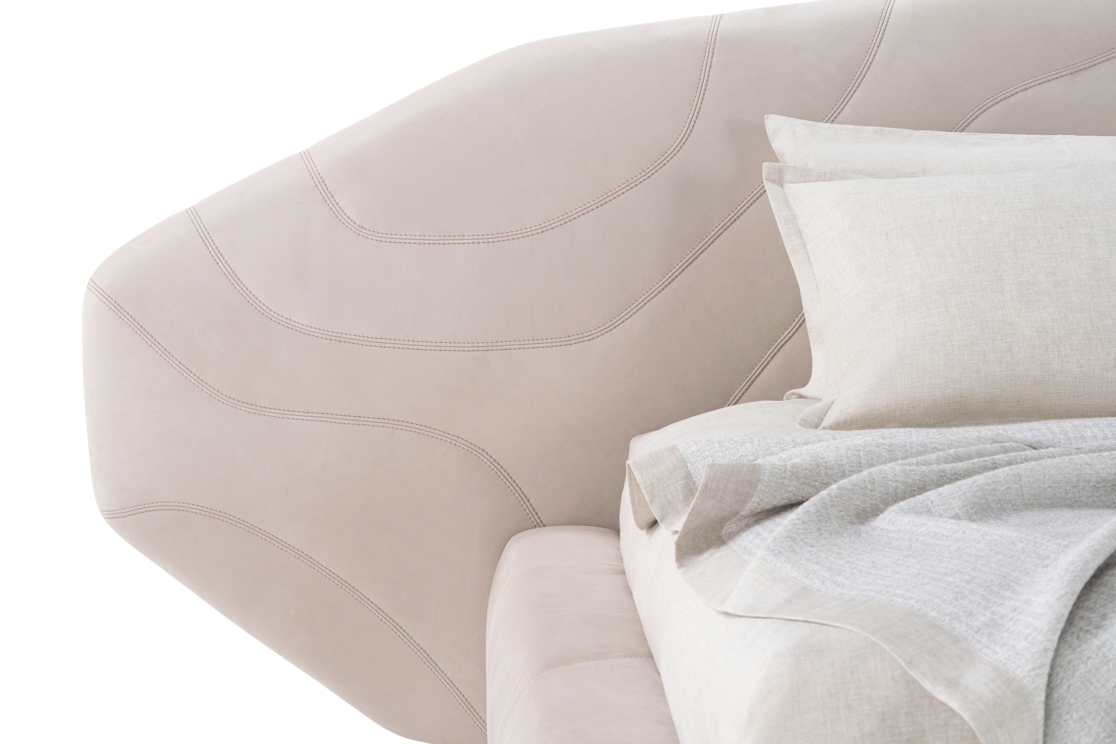 Кожаная двуспальная мягкая кровать Visionnaire Neolito ARCH-00116362 - Вид №4