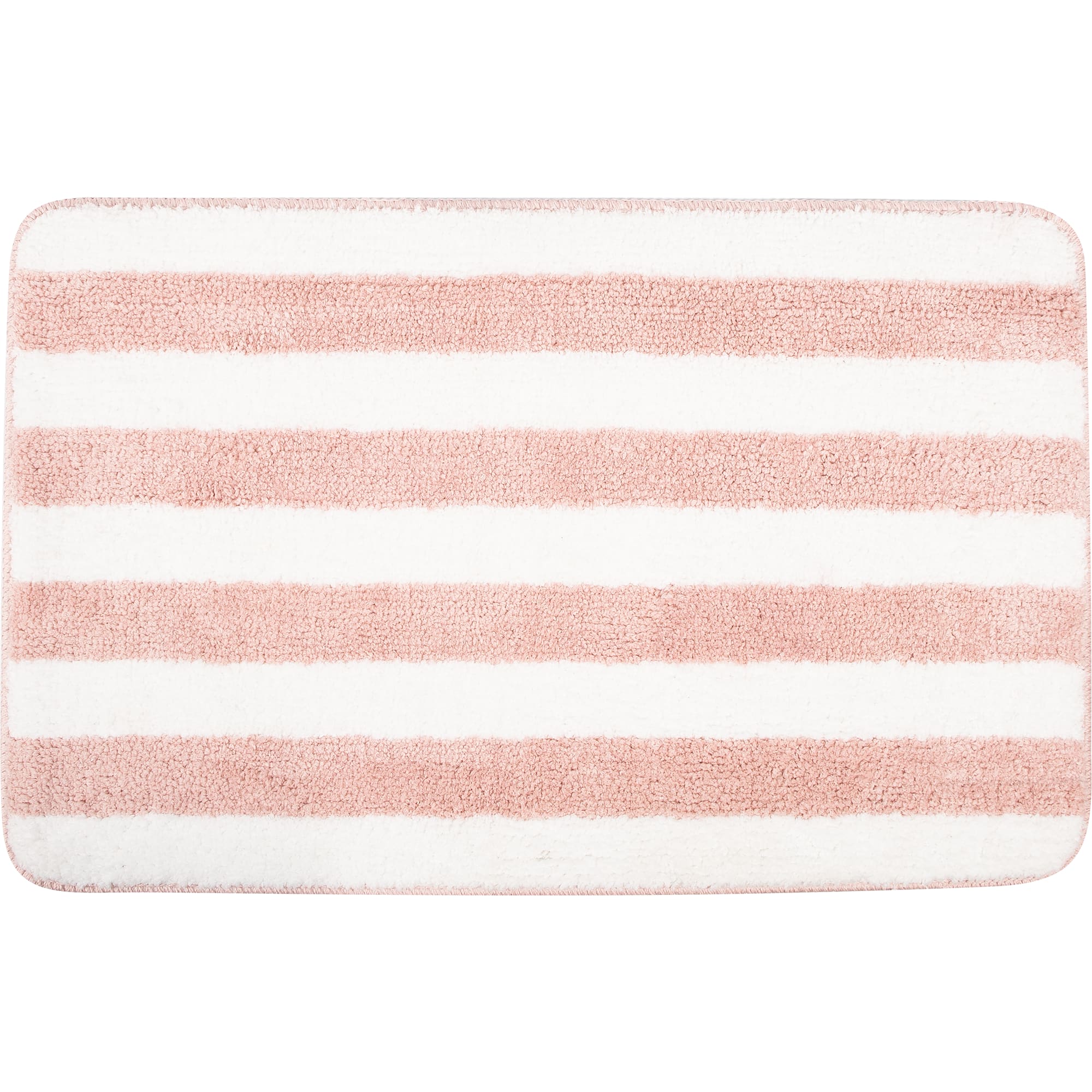 82392201 Коврик для ванной комнаты 45x70 см цвет розовый/белый Passo Santreyd 