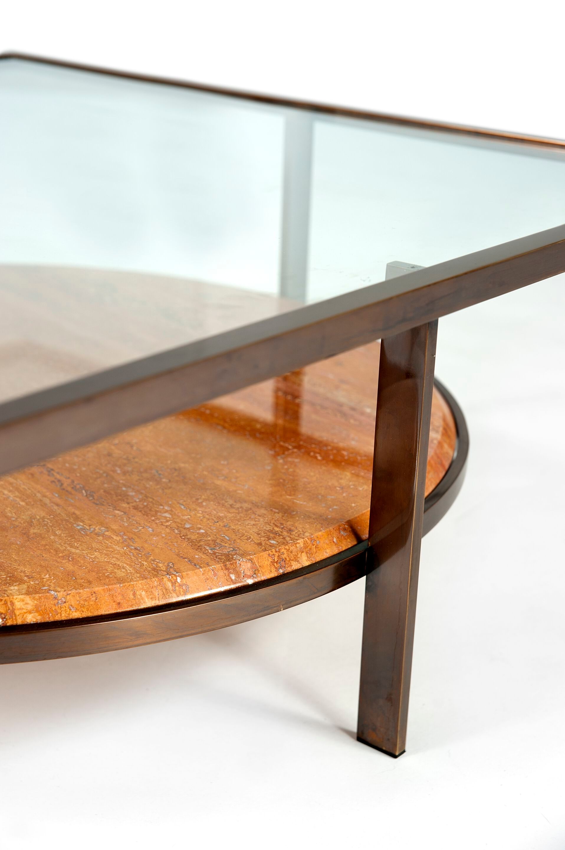 Квадратный Хрустальный журнальный столик Borzalino PAUL ARCH-00121361 - Вид №4