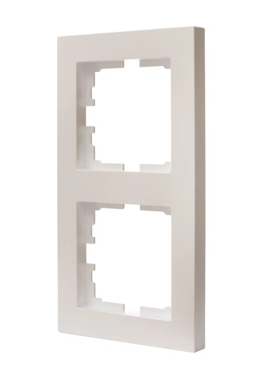 VESNA Рамка 2-ая вертикальная без вст жемчужный LEZARD 742-3000-152 - Вид №1