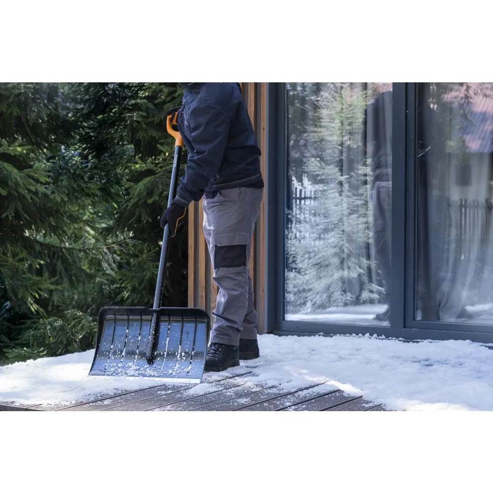 Лопата для уборки снега Plantic Snow 12005-01 54,5x144 см с деревянным черенком STLM-2084892 - Вид №6
