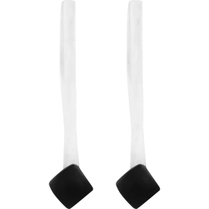 Клипса Квадро цвет чёрный матовый 2 шт.