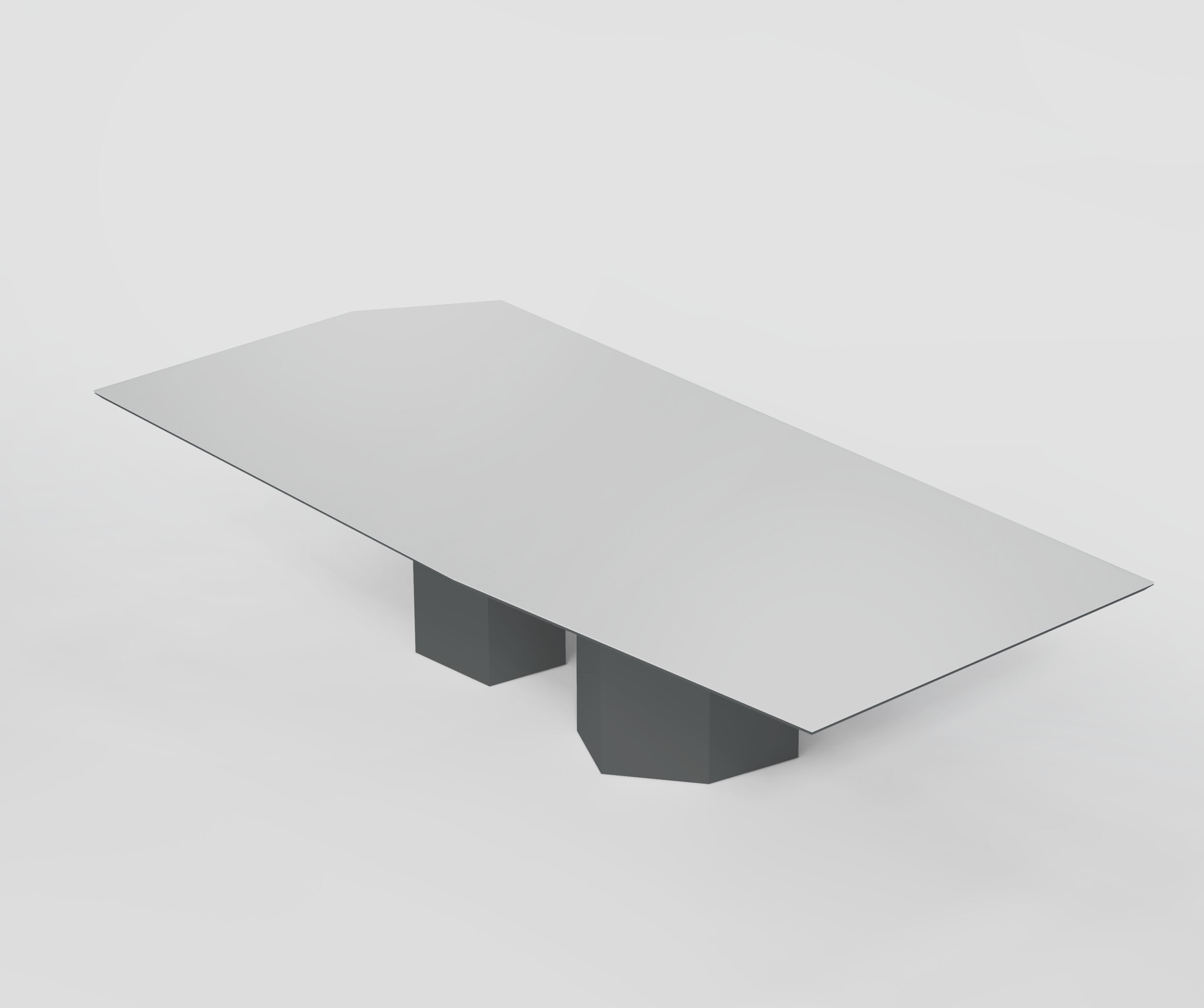 Прямоугольный стол из дерева и зеркального стекла Secolo MONITH ARCH-00089564 - Вид №2