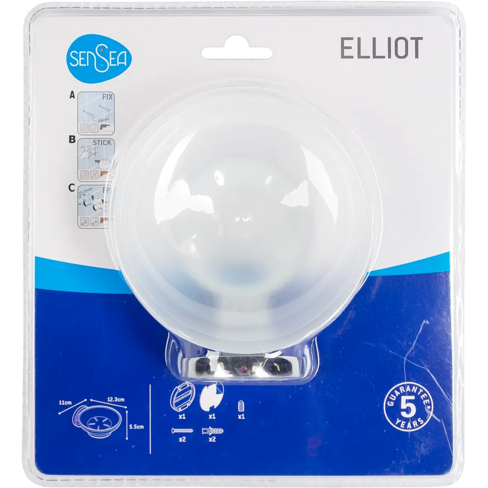 Мыльница подвесная Sensea «Elliot», цвет хром 15405377 STLM-2001971 - Вид №3
