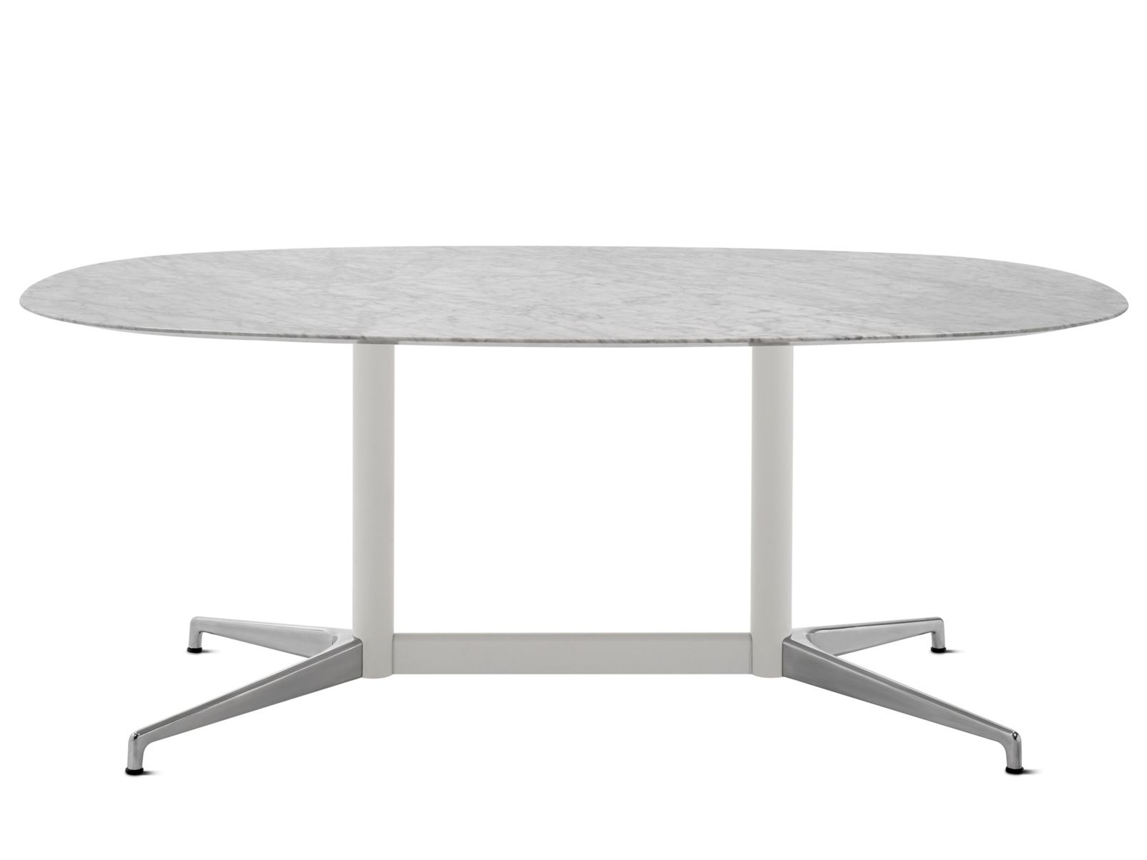 Мраморный овальный стол для совещаний с системой люверсов Herman Miller Civic ARCH-00136401