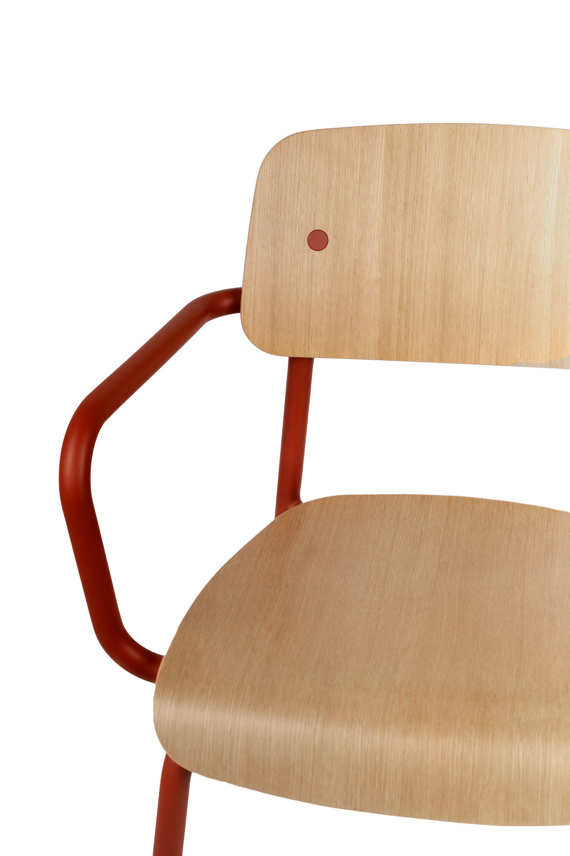 Штабелируемый стул из дуба с подлокотниками Fermob Studie ARCH-00098899 - Вид №29