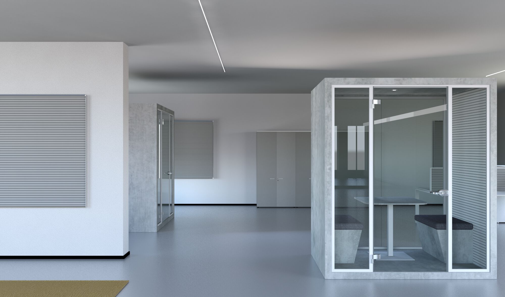 Многосторонняя акустическая офисная кабина со встроенным освещением Stefani Acoustic BOX ARCH-00095434 - Вид №8