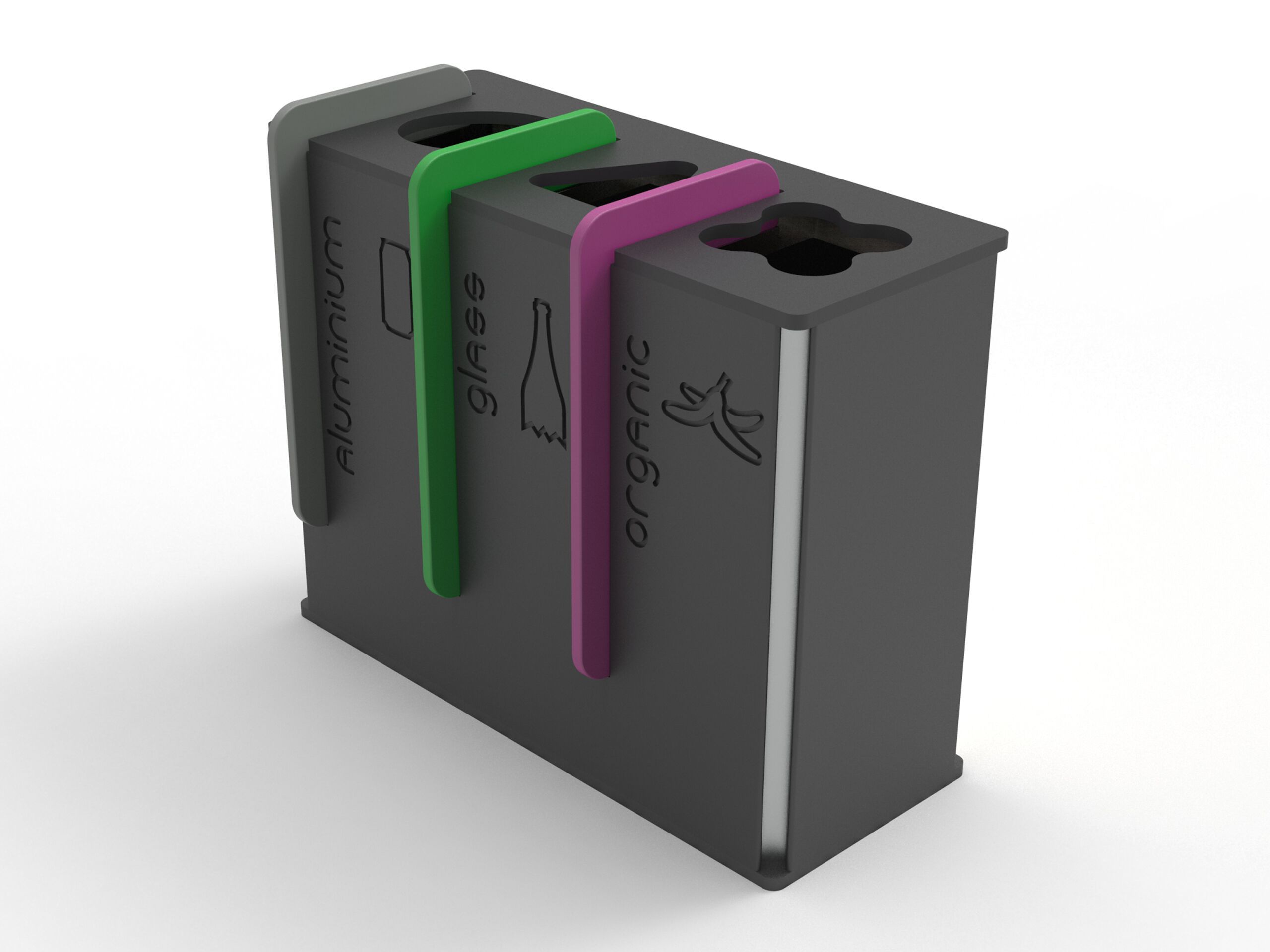 Полиэтиленовая корзина для мусора для раздельного сбора Donye PAUL ARCH-00077644 - Вид №7