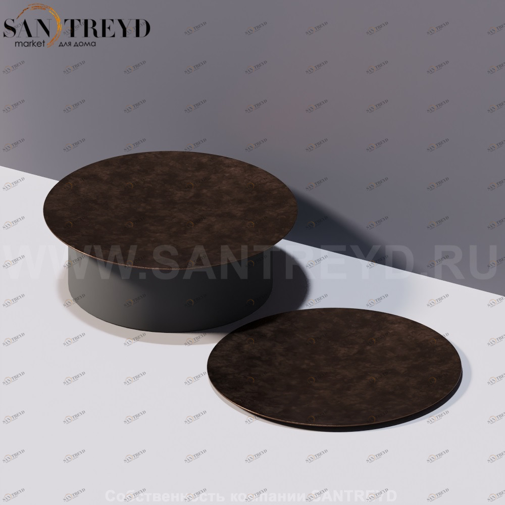 Agape GEMMA Лоток или крышка 25 см темная бронза ACOM256BR