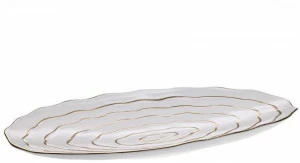 Fos Ceramiche Центральное украшение из фарфора Antithesis oro e platino Ct.cf-2001