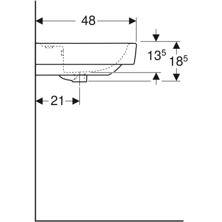 501.932.00.1 Накладная раковина Geberit Renova Plan Geberit  - Вид №45