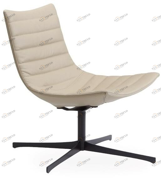 ROSSIN Вращающееся кресло с кожаной обивкой Luc sun-id-1502681