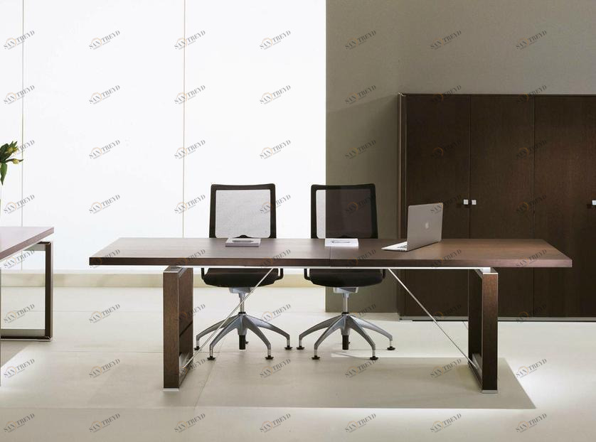 IFT Прямоугольный стол для переговоров из фанерованной древесины Electa sun-id-1389372