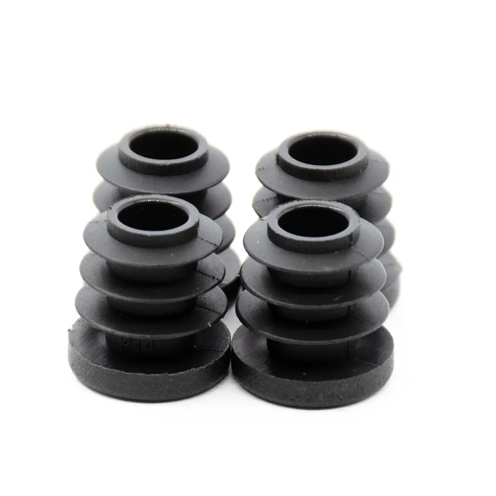 Заглушка на мебельную ножку KONSENSA 14 мм круглые пластик цвет черный 4 шт STLM-2162008