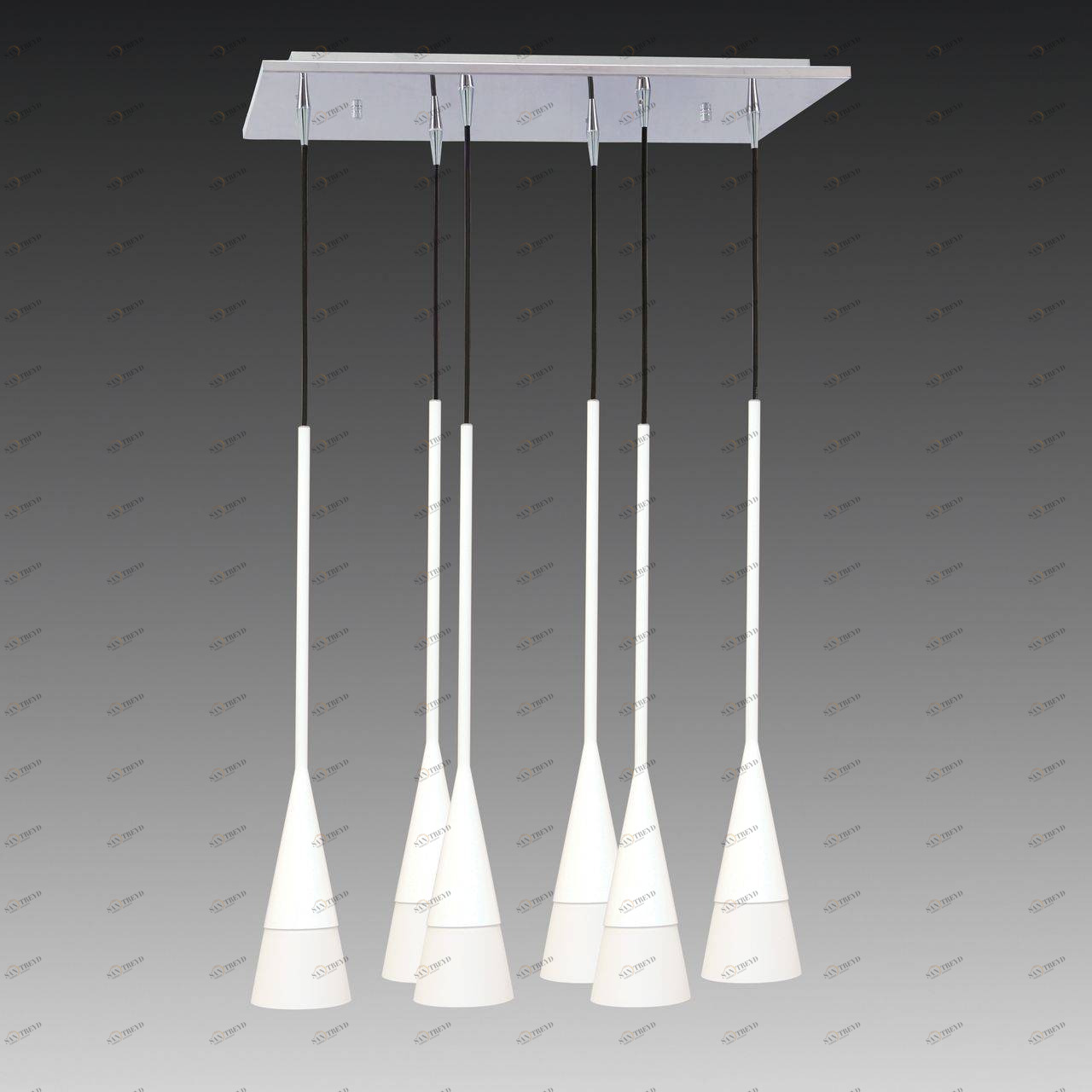 Люстра дизайнерская Airily белый дуб 804160 LIGHTSTAR КАСКАД 058110 Белый