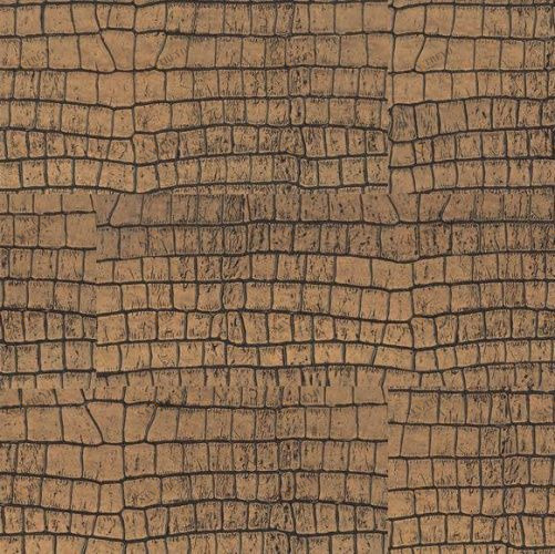 Кожаный пол CorkStyle Leather Alligator Gold Натуральная кожа (Рельефная) 915х305 мм 1001500001