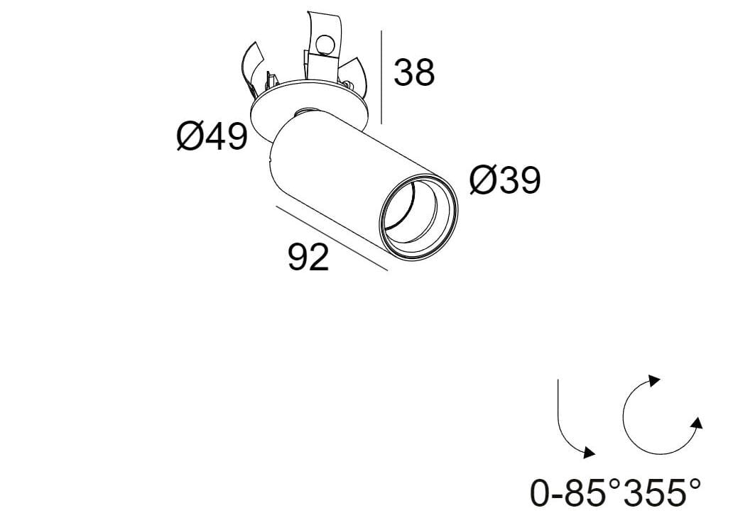 Регулируемый потолочный светодиодный прожектор Deltalight Spy ARCH-00071807 - Вид №1