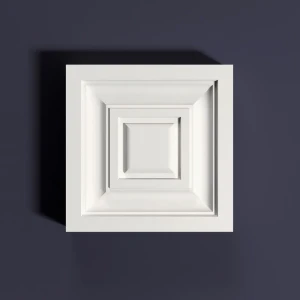 Вставка декоративная полистирол ударопрочный Bello Deco В1 белый 25x105x105 мм