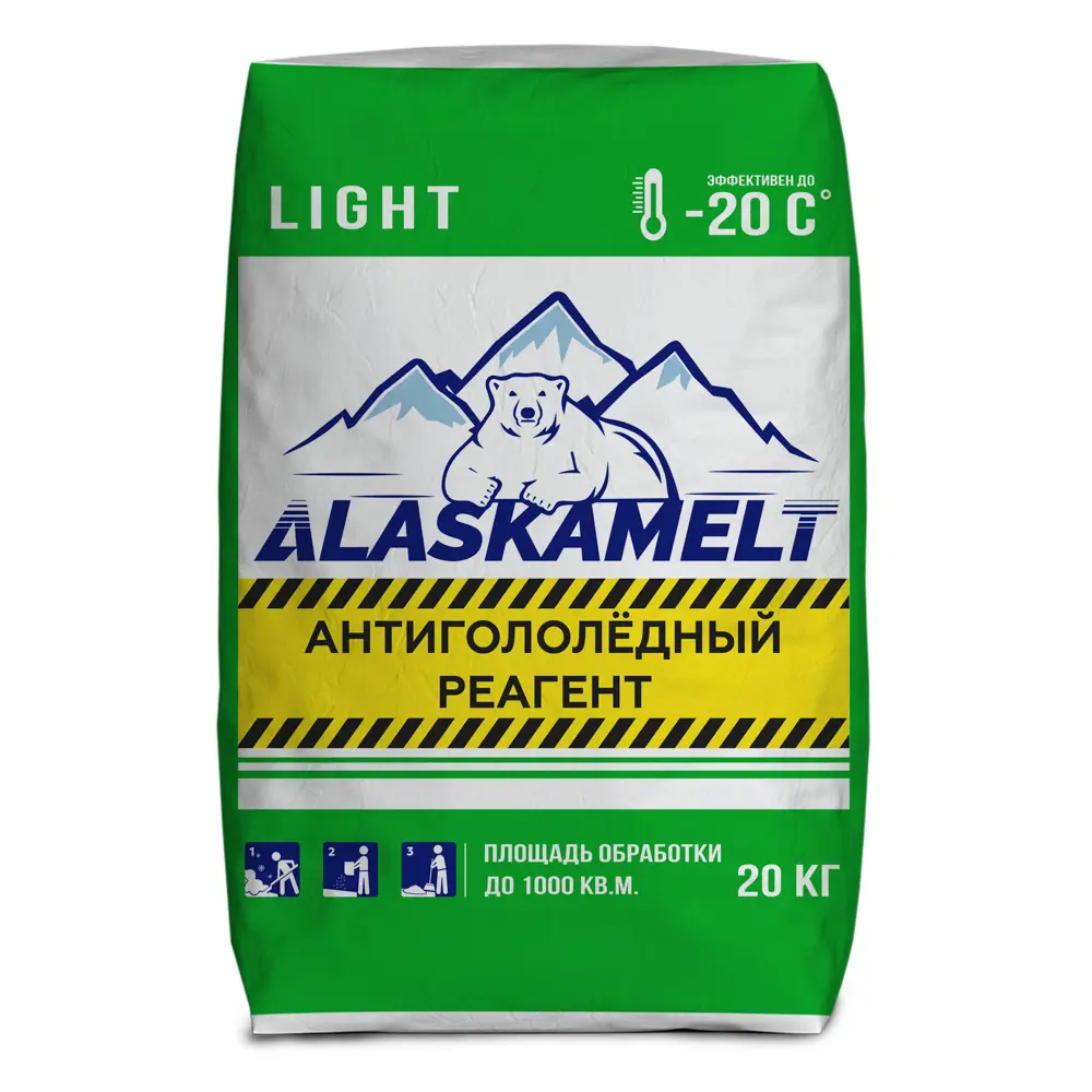 Противогололедные реагенты Alaskamelt Light 20 кг 89440958 STLM-2124264 Santreyd  - Вид №3