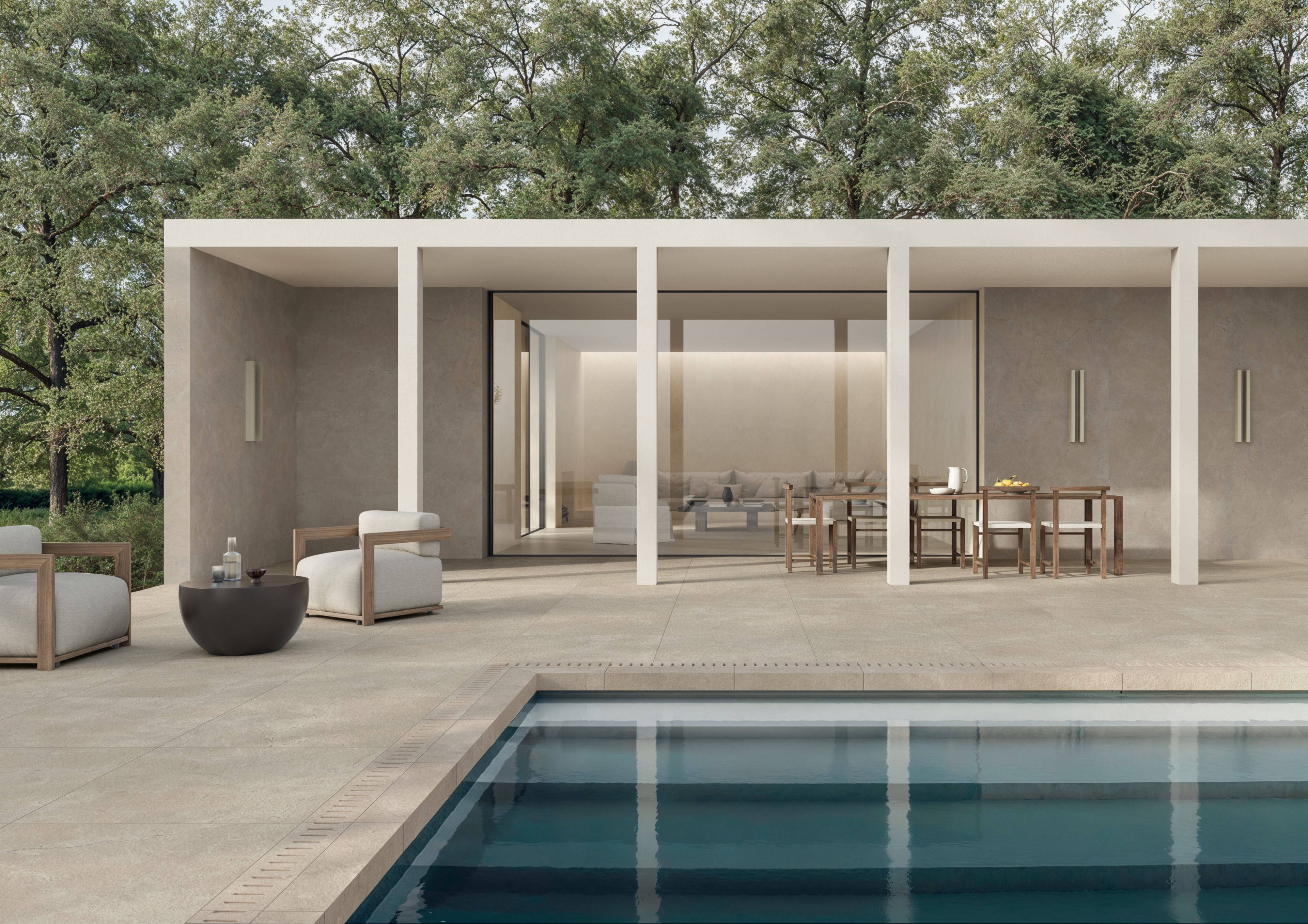 Пол / облицовка керамогранита с эффектом камня Italgraniti Calcis ARCH-00015484