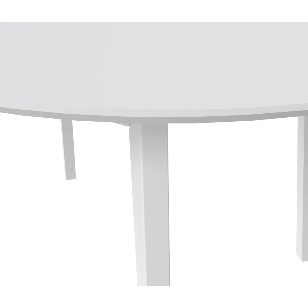 Стол обеденный Монреаль Т1 раскладной 100-130x77x100 см круг МДФ цвет белый Santreyd STLM-2064789 - Вид №7