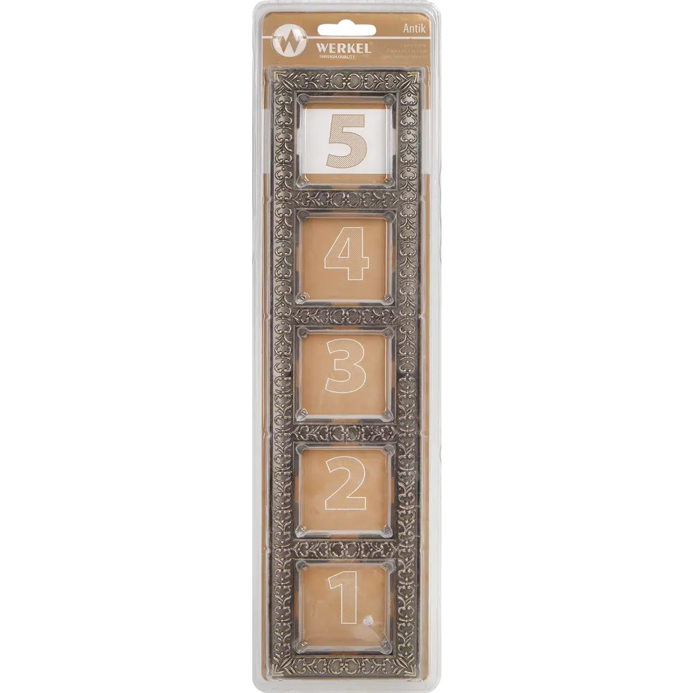 Рамка для розеток и выключателей Werkel Antik 5 постов цвет бронза STLM-2186280 - Вид №3