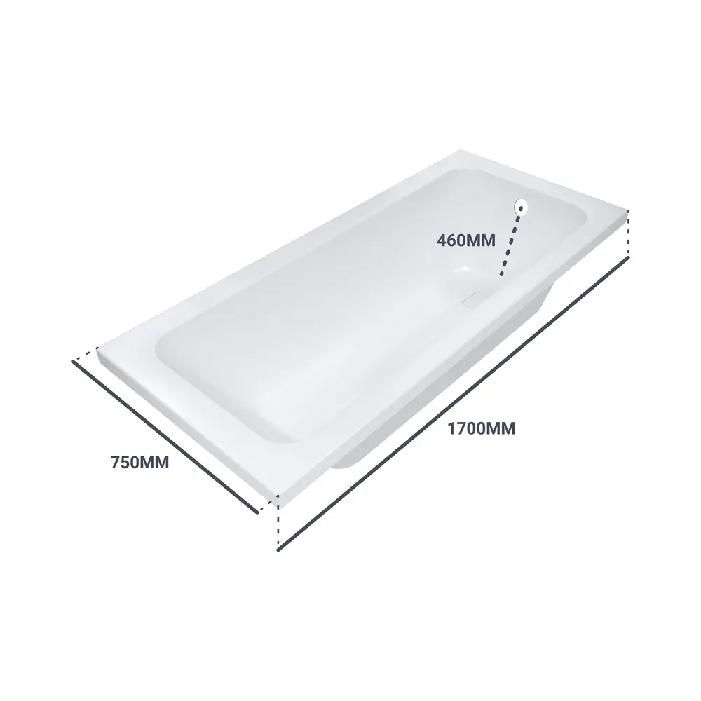 SENSEA Remix — акриловая ванна 170×75 см для пристенного монтажа 82279913 STLM-0023939 - Вид №10