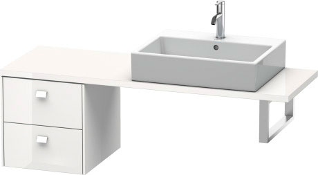BR512609191 Brioso Шкафчик для компактной консоли Серо-коричневый декор Duravit - Вид №2