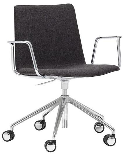 Andreu World 5-спицевый стул с подлокотниками на колесиках Flex corporate So1660 - Вид №4