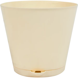 Горшок цветочный Ingreen Easy Grow ø12 h19 см v0.7 л пластик сливочный 3 шт.