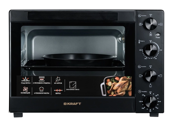 9197569 Мини-печь Kraft KFC-MO 6010 HRKBL черный STDN-0084990