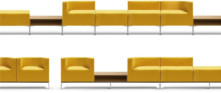 Quinti Sedute Модульный диван с тканевой обивкой Hub sun-id-1387647 - Вид №2