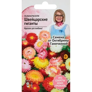 Семена цветов Семена от Октябрины Ганичкиной гелихризум Швейцарские гиганты
