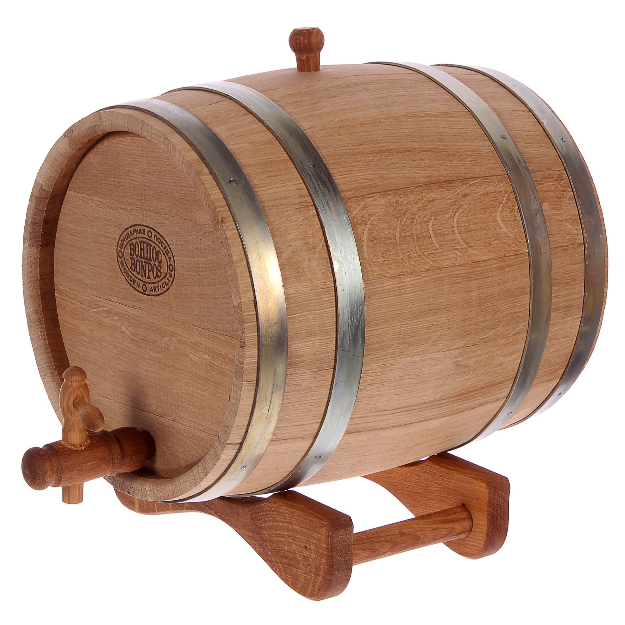 81980530 Бочка дубовая 10 л, на подставке с краном Santreyd 