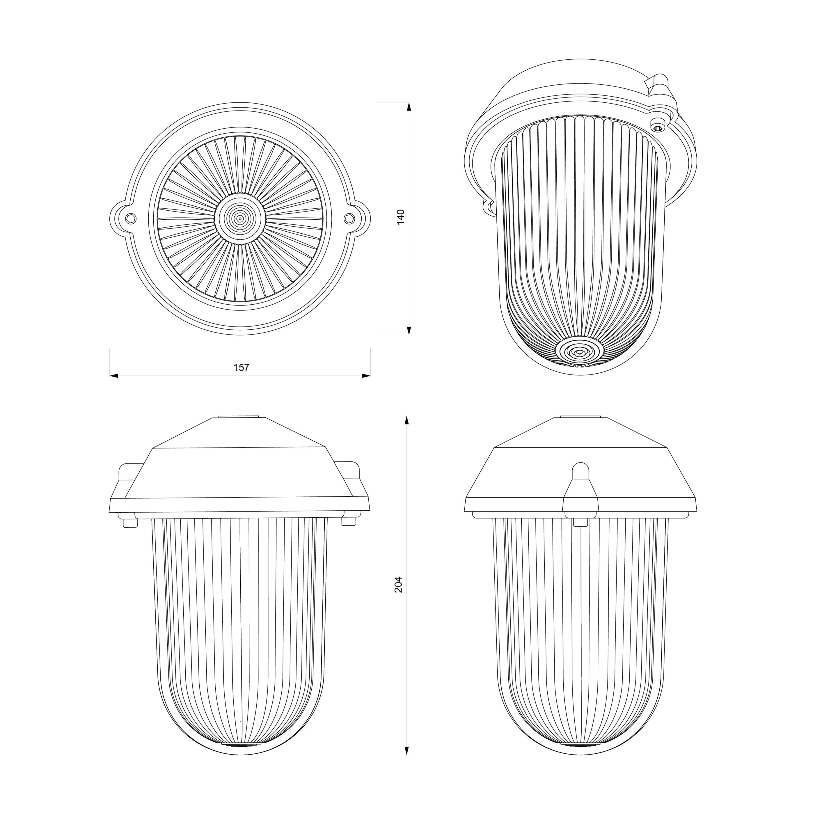 Натуральный алюминиевый подвесной светильник Genuit Silver ARCH-00112659 - Вид №11